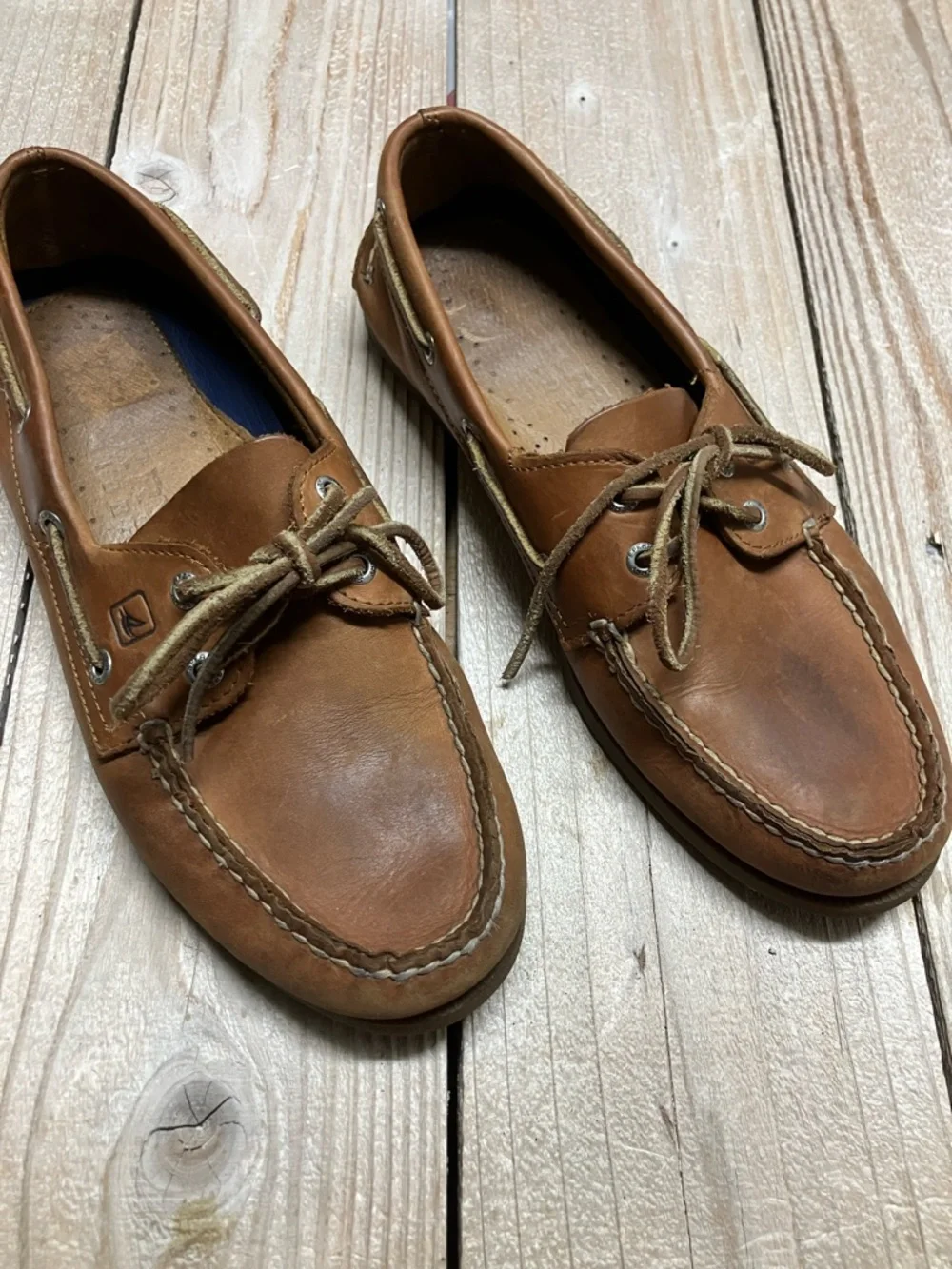 Sperry Men's Tan Leather Boat Shoes